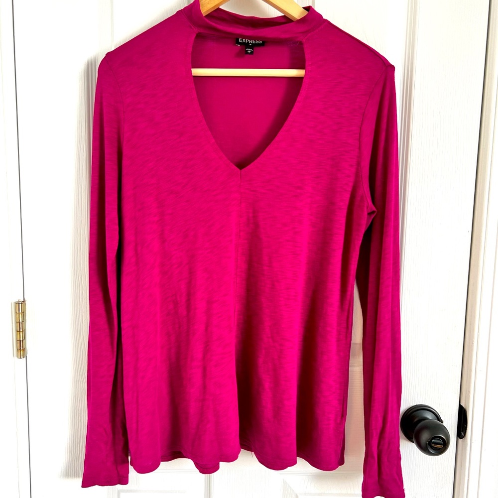 Women’s Long Sleeve Cut Out Top